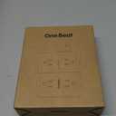 6Ft Extension Cord with Multiple Outlets, Flat Plug Surge Protector Power Strip 6 Ft Long Cord, 8 Outlets & 4 USB Ports (2 USB C), Desk Charging Station for Home Office, College Dorm Room Essentials (White)