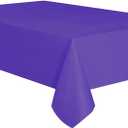 allgala 12-Pack Premium Plastic Table Cover Medium Weight Disposable Table Cloth- 54"x108"-Waterproof, Stain-Resistent, Easy Clean-Up for Parties, Events, Gathrings Everyday Use-Deep purple-TC58217