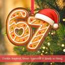 4 x 67 Christmas Ornament, 6 7 Christmas Tree Hanging Ornament Decorations, Funny Six Seven Ornaments Decor, Gag Gifts, 67 Gifts for Kids, Teens, Teen Girls, Boys1