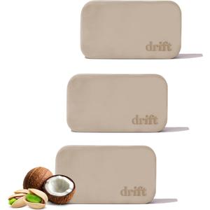 Drift Car Air Freshener - The Original Stone Air Freshsener - Car Odor Eliminator - Long Lasting Scent - Car Accessories - Metal Clip - Coconut Pistachio 3 Pack Refill - NO CLIP INCLUDED