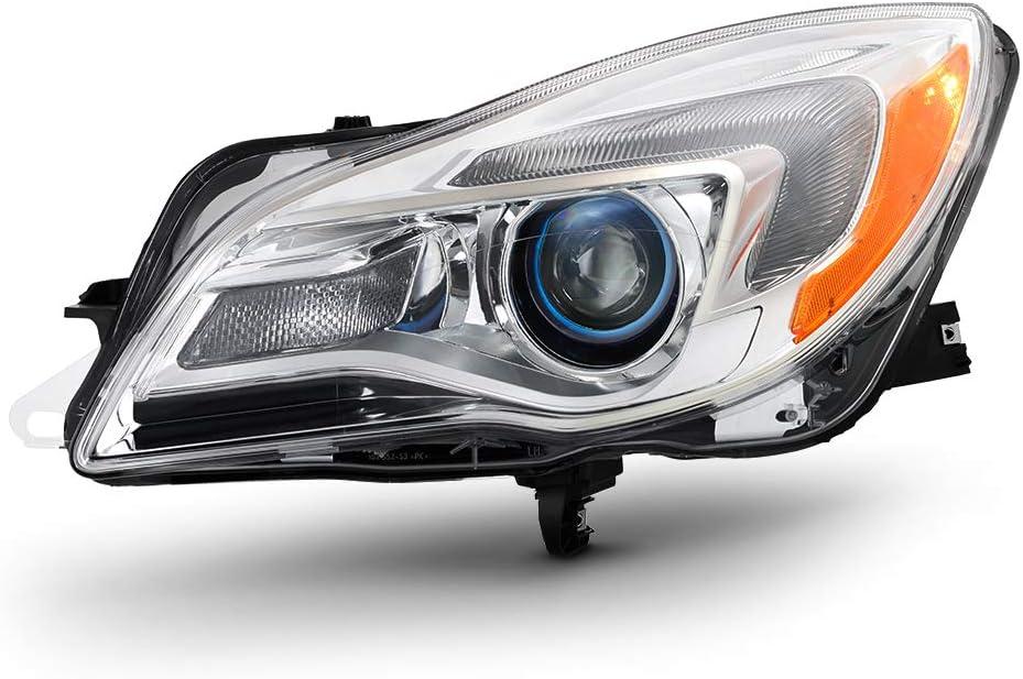 ACANII - For Replacement 2014-2017 Buick Regal Halogen Model Projector Headlight Headlamp Left Driver Side