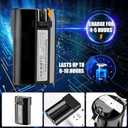 50 Watt Professional Bluetooth Megaphone Bullhorn Speaker with Rechargeable Battery & Portable Strap - Siren and Recording - USB/SD/AUX Input - for Police, Cheerleading, Outdoor (Black)