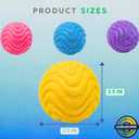 Fuzz Ball Squishy 4 PCS - 2026 Upgraded Slow Rising Squishies Fidget FuzzyBalls Pink Purple Yellow Blue FuzzBall Colorful for Teenage & Adults Stuff Gifts