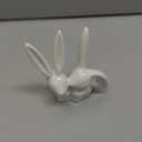 heart & home Ring Holder, Ceramic Bunny Ring Holder for Jewelry Wedding Engagement Ring Holder,White