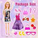 Advent Calendar, 12 Surprise Accessories Including Fashion Doll Clothing Glasses Hand Bags & High Heels, Advent Calendar 2025 for Girls Ages 4-7, Holiday Party Birthday Christmas Gifts