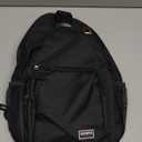 Convertible Sling Bag with Coin Pocket, 11" Tablet Crossbody Mini Backpack with Headphone Jack Casual Pack for Women Men Travel, Black (Large)