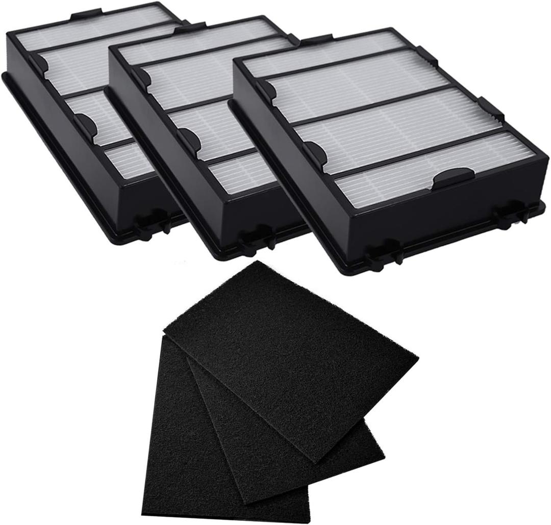 3PCS HAPF600 Air Filter and Pre Filter Replacement for Holmes Air Purifier HAP615 HAP625 HAP650 HAP725 HAP750 HAP1625 HAP1650 HAP1750, for GE 106633 106643 106653 106569 106853