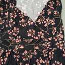 WEACZZY Women's Summer Short Sleeve Casual Dresses V-Neck Floral Party Dress with Pockets (L)
