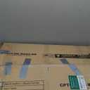 Rolanstar Corner Desk, 44.5" W x 34.5" H Small Computer Desk with Power Outlets, Gaming Desks with LED Lights, Triangle Corner Table with Keyboard Tray & Monitor Stand for Small Space, White