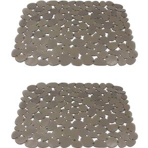 2 Pack Cushioning Sink Accessories Soft PVC Mats Sink Net Dish Drying Mat for Drying Dishes and Avoiding Scratches