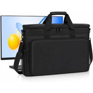 27-32" Monitor Travel Bag,Padded Carrying Case with Accessory Storage, 32in