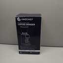 AMZCHEF Coffee Grinder, Burr Coffee Bean Grinder for Home Use with 48 Precise Grind Settings, Detachable Funnel Stand for Espresso, LED Control Panel, Anti-static Design, silver