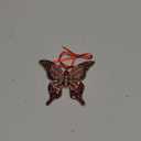 Butterfly Christmas Ornament 2025 Red Monarch Butterfly Ornaments for Christmas Tree Decorations Metal Butterflies Decoration Hanging Butterflies Keepsake Gifts for Women Girls Sister