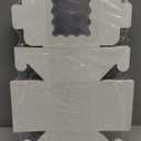 Moretoes 24pcs White Cookie Boxes with Window, 4x4x2.5 Inches Small Bakery Boxes with Stickers for Small Cookies, Treats, Desserts, Chocolate Covered Strawberries, Mini Cake