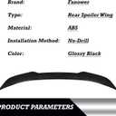 Rear Spoiler Wing for BMW 5 Series F18/F10 2011-2016 Gloss Black
2011-2016 for BMW 520i 528i 530i 535d 535i 550i M5 528i xDrive 535d xDrive 535i xDrive 550i xDrive Sedan Rear Trunk Spoiler