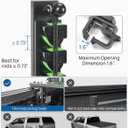 JOYTUTUS Truck Bed Fishing Rod Holder | 6-Rod Capacity | Secure Clamp-On Design | Fits Truck Bed & Boats | Horizontally or Vertically Place