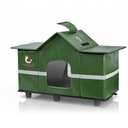 Large Outdoor Weatherproof Cat House Green 28" x 16" x 17"