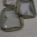 PACKISM TSA Approved Toiletry Bag - Clamshell Closing Clear Makeup Bags with Handle, Laurel Green, Quart-sized Clear Travel Bags for Toiletries, Carry-on Travel Essentials (03 Laurel Green)