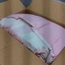 Erosebridal 7 Piece Bow Pink Comforter Set Queen Bed in a Bag for Girls Kids,Girly Pink Floral Coquette Bedding Sets Cute Bowknot Ribbon Heart Quilt Dreamy Princess Style Bow Sheets with Comforter