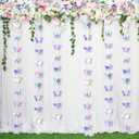 Zonon 8 Pieces 3D Butterfly Hanging Garlands Decoration Butterfly Paper Party Streamers Backdrop for Wedding Birthday Fairly Baby Shower Holiday Party Decorations (2.8 x 2.4 Inches)
