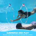 SYNCFUN Pool Toys Diving Rings, 2 Packs Swim Thru Rings Dive Pool Game Underwater for Kids for Summer Activities Party Gifts Outdoor