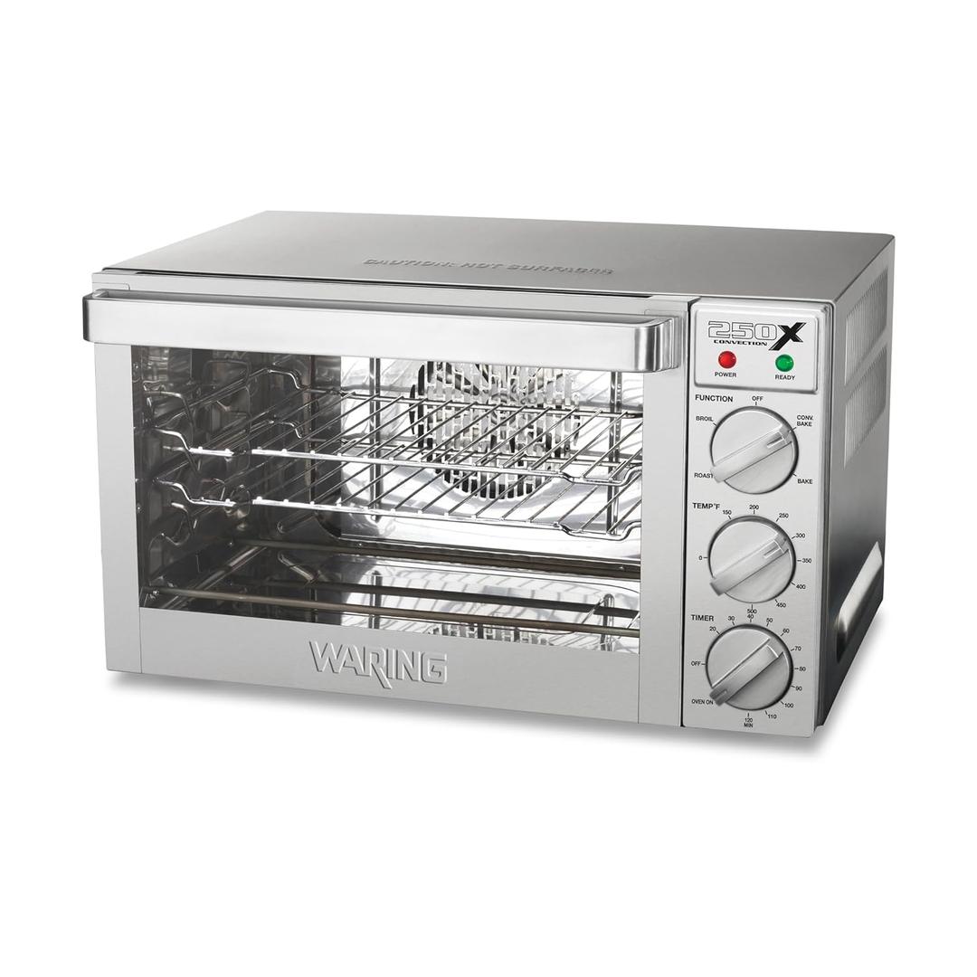 Waring Commercial WCO250X Quarter Size Pan Convection Oven, 120V, 5-15 Phase Plug
