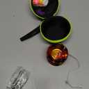 MAGICYOYO K2 Crystal Professional Responsive Yoyo for Kids Beginners Extra Unresponsive Yoyo Bearing Pro Plastic Trick Yo-yo for Adults+12 Yo-yo Stings+Bearing Removal Tool+Storage Bag-Black Orange