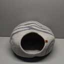 MEOWFIA Cat Cave  Premium Felt Cat Bed for Indoor Cats, Handmade 100% Merino Wool (Light Grey, Medium)
