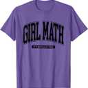 Girl Math It's Basically Free, Prodigy Girl Math University T-Shirt Medium