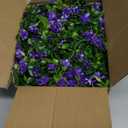 RECUTMS Faux Lighted Mantle Garland Artificial Hanging Greenery Fake Hanging Eucalyptus Leaves Vine with Lights Swag Garland for Indoor Outdoor Wall Party Mantel Wedding Table Arch Decor(Purple)