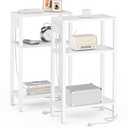 TUTOTAK Narrow Side Table with Charging Station,Small End Table with USB Ports and Outlets, Skinny Sofa Table, Slim Nightstand, Living Room, Bed Room, White TB01BW0792