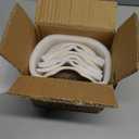 LE TAUCI Spoon Rest for Stove Top, Set of 4 Ceramic Spoon Holder for Kitchen Counter, 5-Inch Heat Resistant Utensil Rest for Cooking Spatula, Whisks, Ladle, Dishwasher Safe, Oyster White