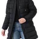TYBBNY Women's Winter Coat Waterproof Long Puffer Jacket with Detachable Hood-Thermal Insulated Parka, Fleece Lined for Extreme Cold, Daily Commute & Outdoor