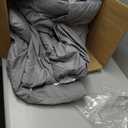 Bedsure California King Comforter Set Grey - Bed in a Bag Cal King Bedding Set 7 Pieces, GentleSoft Pintuck Bed Set Gift for Family, Pinch Pleat Grey Comforter with Sheets, Pillowcases & Shams