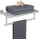 Alise 16 Inch Towel Racks for Bathroom, Towel Rack Wall Mounted with Tower Bars, SUS 304 Stainless Steel Bathroom Shelf, Heavy Duty Hand Towel Holder (Brushed Nickel)