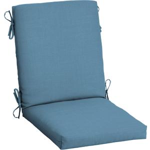Arden Outdoor Patio Dining Chair Cushion, 20x44, Rain-Proof Seat Pad, Fade-Resistant Outdoor Cushion French Blue Texture, 1 Pack