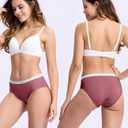 BAMBOO COOL Womens Underwear, Moisture-Wicking Briefs, Soft and Breathable Panties, Mid Waist, 5-Pack (L)