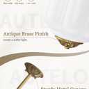 AUTELO 1-Light Milk Glass Semi Flush Mount Ceiling Light Fixture, 9.8 Inch