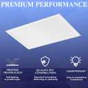 Pushglossy 4 Pack 4 x 2 Feet Light Diffuser Sheet White LED Dimming Diffusion Film Fluorescent Lights Cover for Drop Ceiling Light Fixture Lights Filter Panel for Office Home Classroom, Non-Adhesive