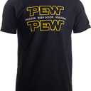 Ann Arbor T-shirt Co. Pew Pew Wars | Funny Sci-fi Space Star Noises Science for Geek Men Women T-Shirt-(Adult,XL)