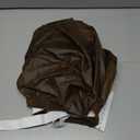 Loveseat Cushion Cover Leather-Look 1PC Stretch Love Seat Slipcover for Living Room Individual Couch Seat Protector, Pet-Friendly, Non-Slip, Easy Fit - Dark Brown