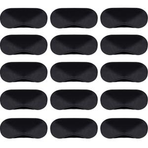 Mudder 12 Pack Sleep Mask Blindfold Eye Masks with Nose Pad and Elastic Straps for Women Men Black