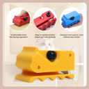 2 x 2025 Cat Cardboard Cutter 3D Printed Handheld Cardboard Cutting Tool A Great Tool to Build House for Cats (red)