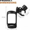 Pack of 2 Adjustable Bike Water Bottle Holder Mountain Bike Accessories for Men | Lightweight Mountain Bikes Water Bottle Cage & Cup Holder Bicycle Accessories | MTB Cup Grip for Riding - Black
