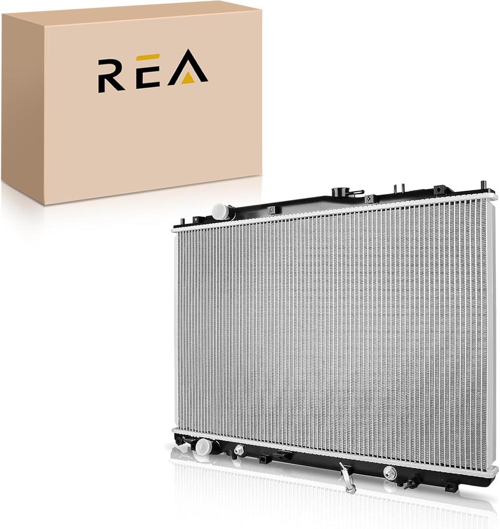 Engine Coolant Radiator Assembly with Transmission Oil Cooler Compatible with Acura MDX 2003-2006 3.5L & Honda Pilot 2005 3.5L, Automatic Transmission, Replace# 19010RDJA51, 19010RDJA52
