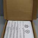 Amazon Basics Lightweight Microfiber 3 Piece Duvet Cover Set with Zipper Closure, King, Bright White, Solid