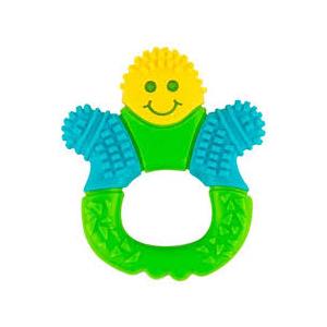 Windmill Baby Teething Toys, 2in1 Silicone Teether & Montessori Sensory Rattle Toy, BPAFree Food Grade Baby Teether, 612 1218 Toddler Boy Girl Essentials for Teething Relief, Green