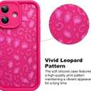 KANGHAR Case Compatible with iPhone 17 Leopard Printed Pattern Cute Cheetah Phone Case Soft TPU Shockproof Protective Cover Designed for iPhone 17 6.3 Inch Hot Pink