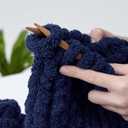 Bulky Chunky Yarn for Hand Knitting Blanket #10 Jumbo Knitting Yarn, 1 Inch Thick Chenille Jumbo Yarn, No Knots Soft Machine Washable, Super Bulky Yarn 4 Pack for Crochet, Arm Knitting & Crafts
