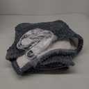 Bedsure GentleSoft Heated Blanket Electric Throw - Soft Ribbed Flannel Electric Blanket, Heating with 4 Time Settings, 6 Heat Levels, 3 hrs Timer Auto Shut Off, Gifts for Grandma (50x60 inches, Grey)